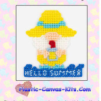 Hello Summer Gnome Magnet