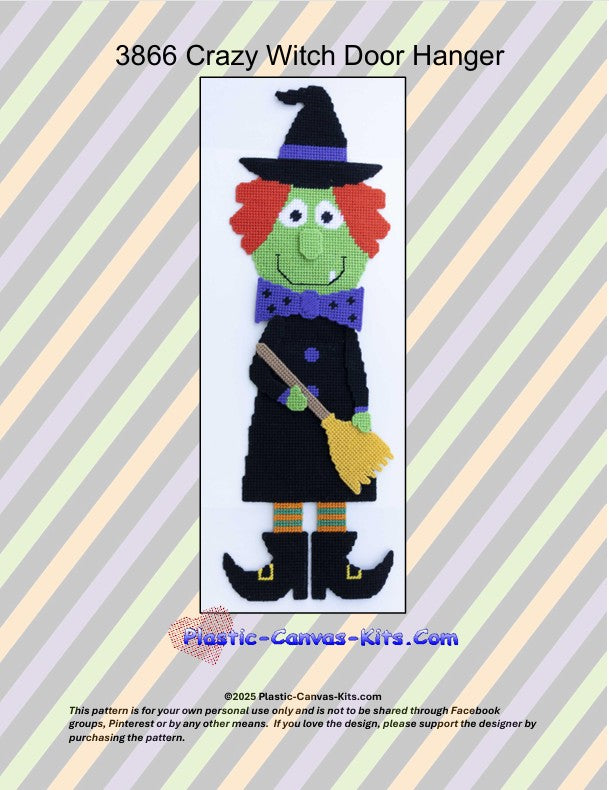 Crazy Witch Door Hanger