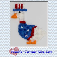 Patriotic Goose Magnet