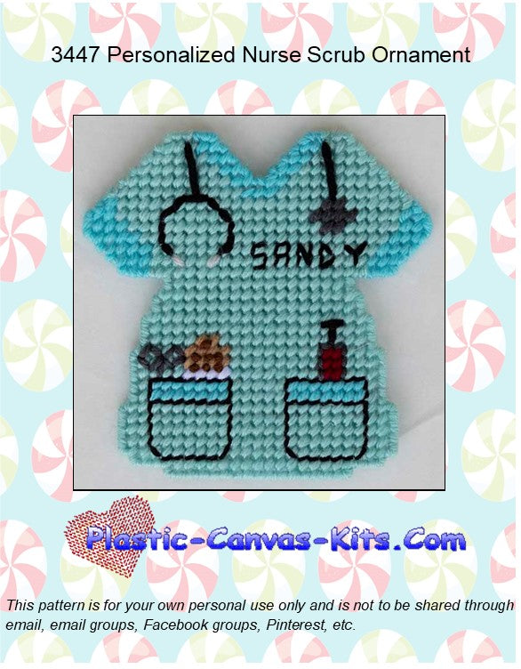Personalized Nurse Scrub Ornament