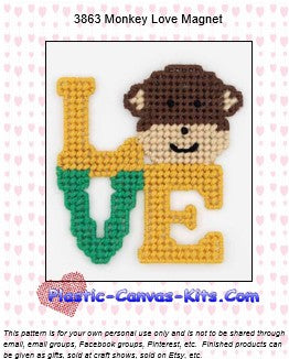 Monkey Love Magnet