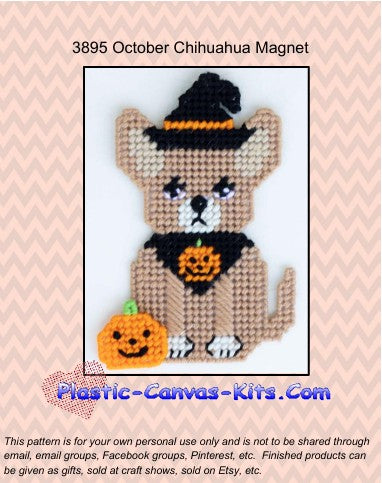 October Chihuahua Magnet