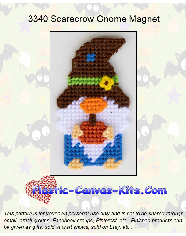 Scarecrow Gnome Magnet