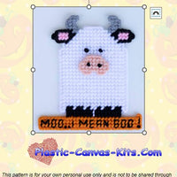 Boo Ghost Cow Magnet