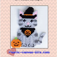 October Cat Magnet