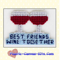 Best Friends Wine Together Magnet