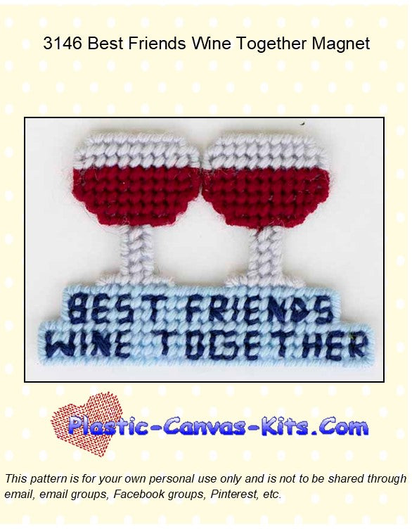 Best Friends Wine Together Magnet