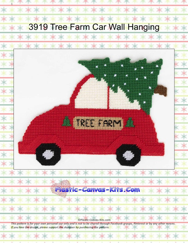 Tree Farm Car Wall Hanging