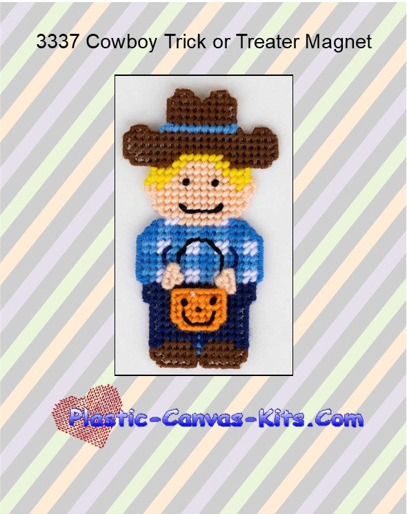 Cowboy Trick or Treat Magnet