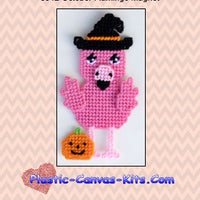 October Flamingo Magnet