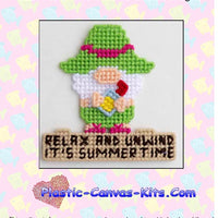 Relax and Unwind Gnome Magnet