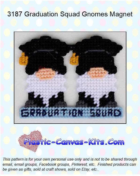 Graduation Squad Gnomes Magnet