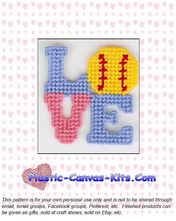 Softball Love Magnet