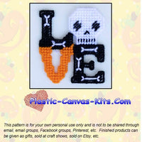 Halloween Skull Love Magnet