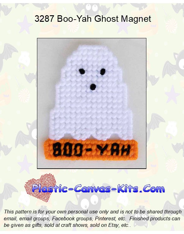 Boo-Yah Ghost Magnet