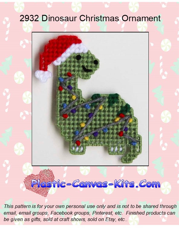 Dinosaur Christmas Ornament