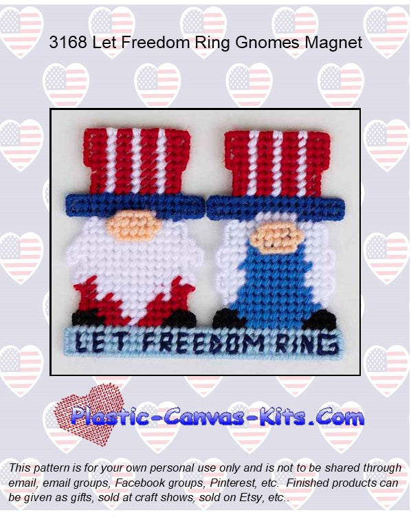 Let Freedom Ring Gnomes Magnet