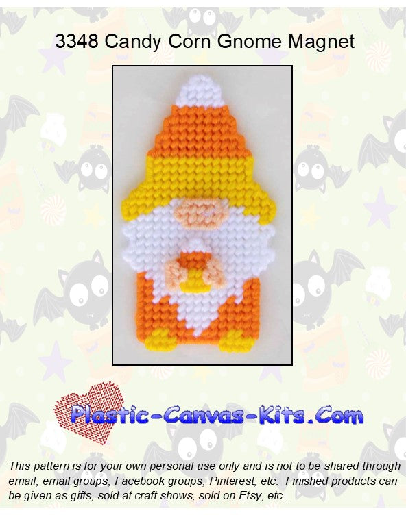 Candy Corn Gnome Magnet