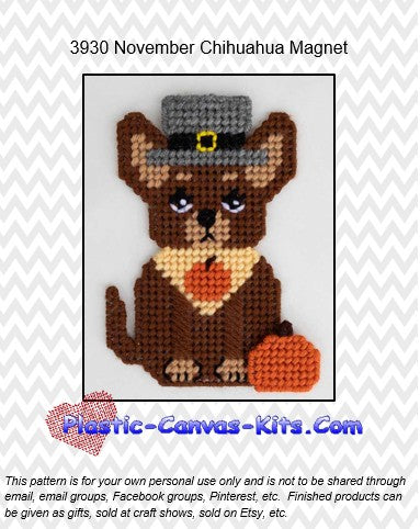 November Chihuahua Magnet