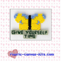 Give Yourself Time Butterfly Magnet