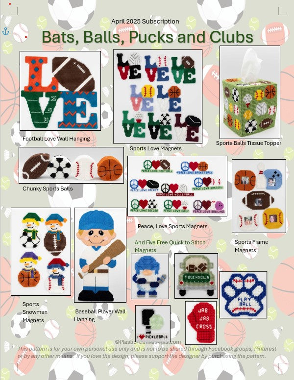 Subscription-April-Bats, Balls, Pucks and Clubs