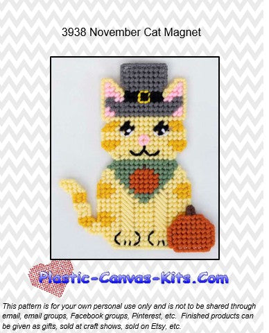 November Cat Magnet