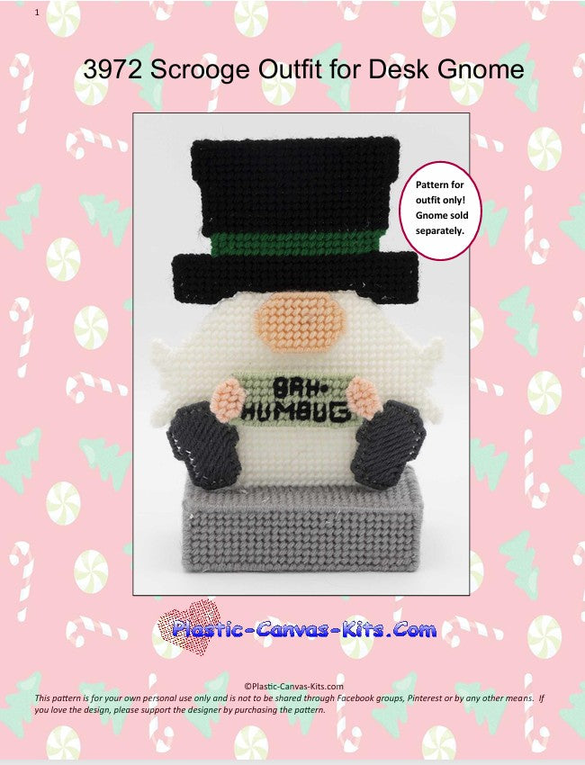 Scrooge Outfit for Desk Gnome