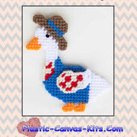 Scarecrow Porch Goose Magnet