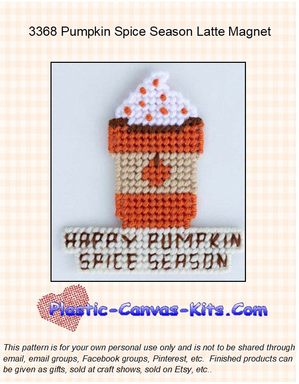 Pumpkin Spice Season Latte Magnet