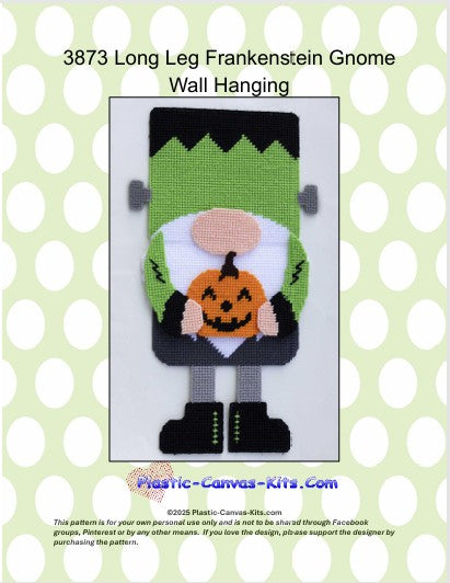 Long Legged Frankenstein Gnome Wall Hanger
