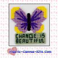 Change is Beautiful Butterfly Magnet
