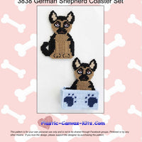 German Shepherd Coaster Set