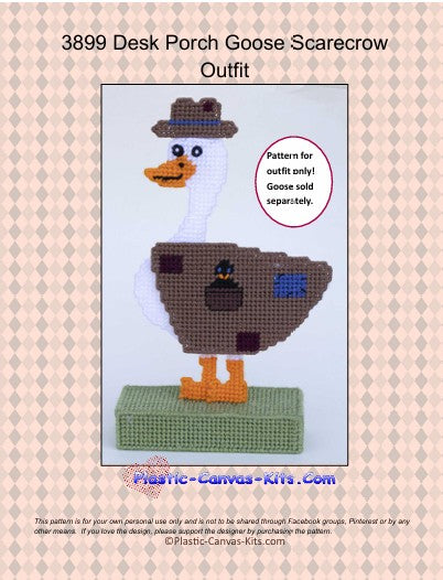 Scarecrow Outfit for Desk Porch Goose