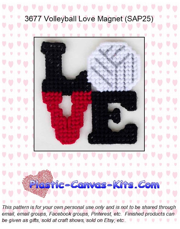 Volleyball Love Magnet