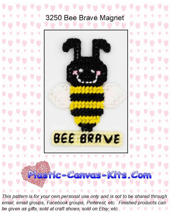 Bee Brave Magnet