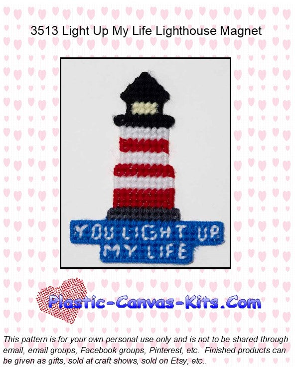 Light up my Life Lighthouse Magnet