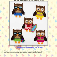 Beach Owl Magnets