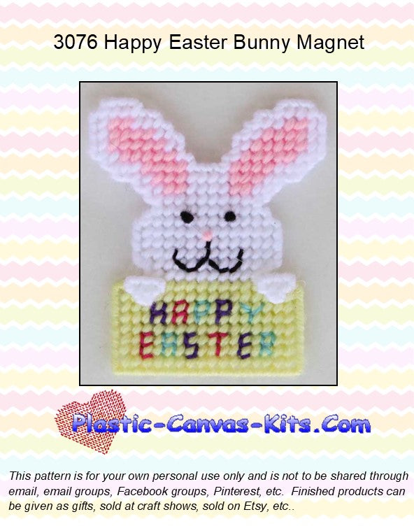 Happy Easter Bunny Magnet