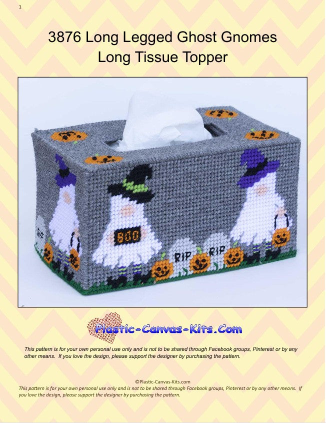 Long Legged Ghost Gnomes Long Tissue Topper