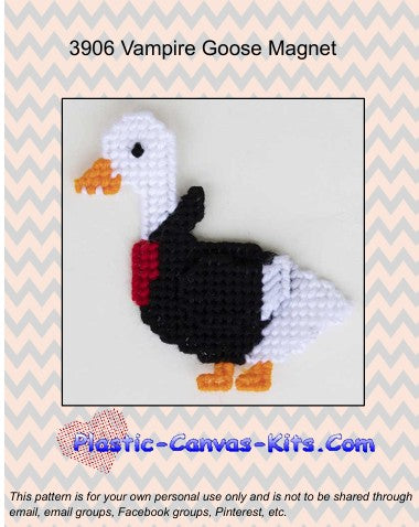 Vampire Porch Goose Magnet