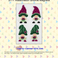 Watermelon Gnome Magnets