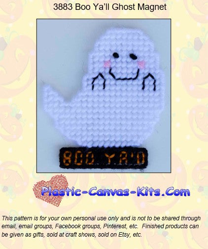 Boo Ya'll Ghost Magnet