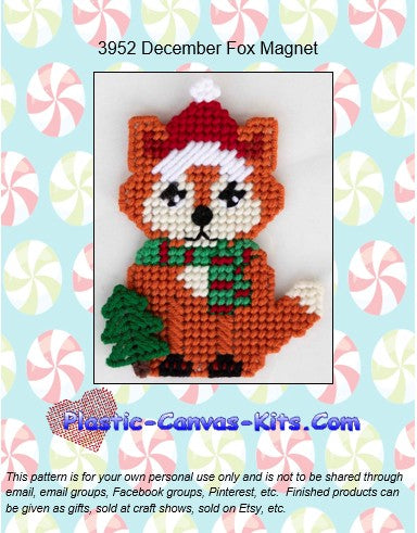 December Fox Magnet