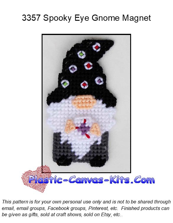 Spooky Eye Gnome Magnet