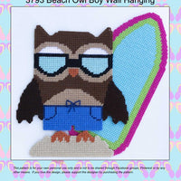 Beach Owl Boy Wall Hanging