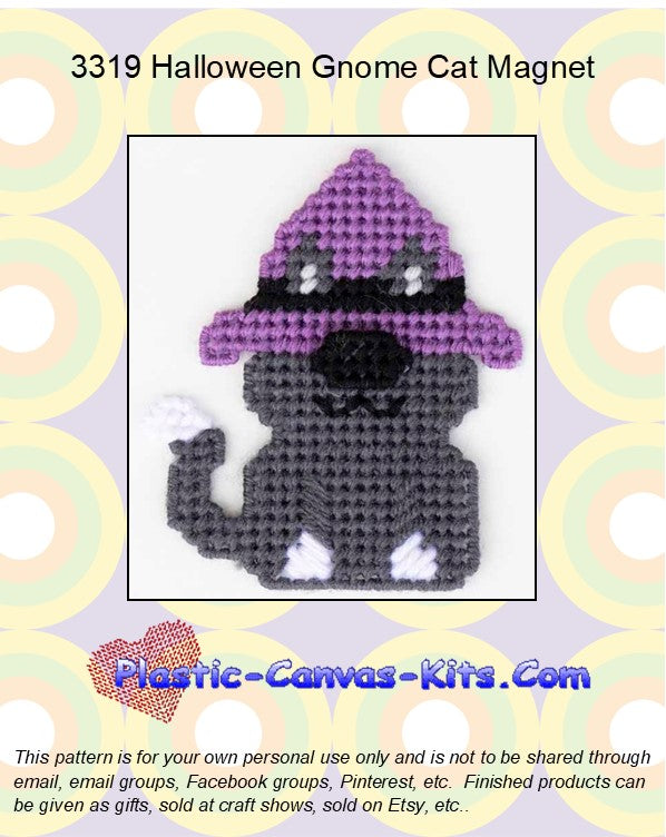 Halloween Gnome Cat Magnet