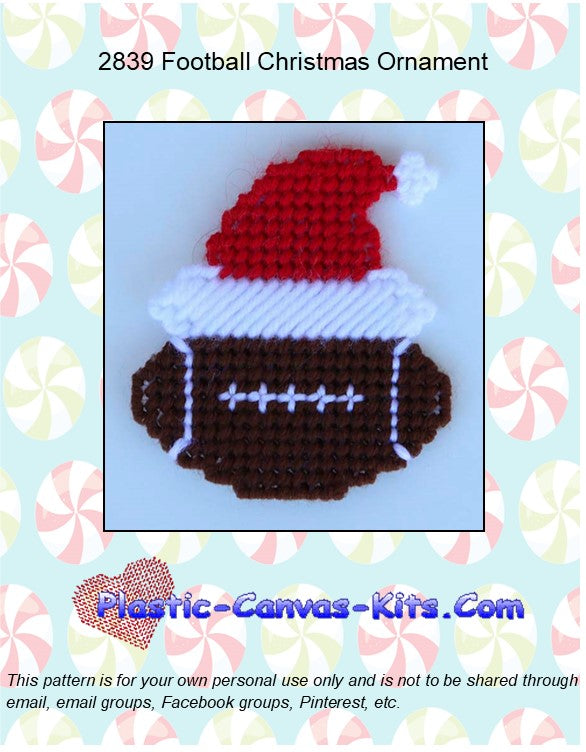 Football Christmas Ornament