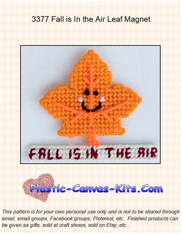 Fall is in the Air Leaf Magnet