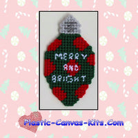 Merry and Bright Christmas Light Ornament