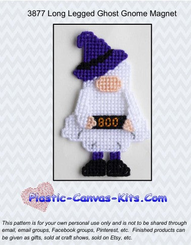 Long Legged Ghost Gnome Magnet